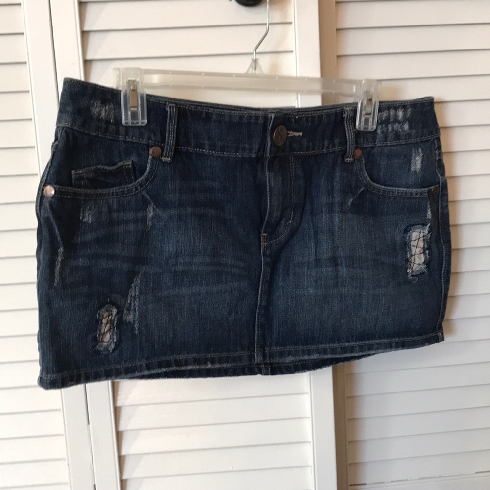 DECREE Jean Mini Skirt